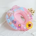 thumbnail image 4 of Flotador de piscina para bebé con asiento de seguridad y volante, anillo de natación inflable de dibujos animados, ayuda para el entrenamiento de natación para niños de 1 a 6 años, 4 of 5