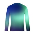 thumbnail image 6 of T-Shirts for Man Plus Size Long Sleeve Crew Neck Gradient Casual Loose Leisure Big&Tall Print Outdoor Sports Blouses Shirts S-4XL, 6 of 6