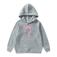 thumbnail image 3 of Gelikeya Sweaters for Girls Fashion Cute Bowknot Long Sleeves Hoodie Hooded Oversized Pullover Tops 3-14Y (Grey, 11-12 Years), 3 of 8