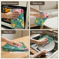 thumbnail image 5 of 6 Pcs Funny Kitchen Towels,Pioneer Flower Floral Print Pattern Microfiber Dish Towels,Kitchen Tea Towels,Kitchen Towel Set (18" X 26"), 5 of 7