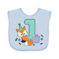 Inktastic Im 1 Years Old with Fox Boys or Girls Baby Bib