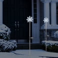 thumbnail image 6 of Alpine Corporation Holiday Décor Acrylic 3-Tier Snowflake Stakes with Solar Powered LED Lights, 2-Pack, 6 of 6