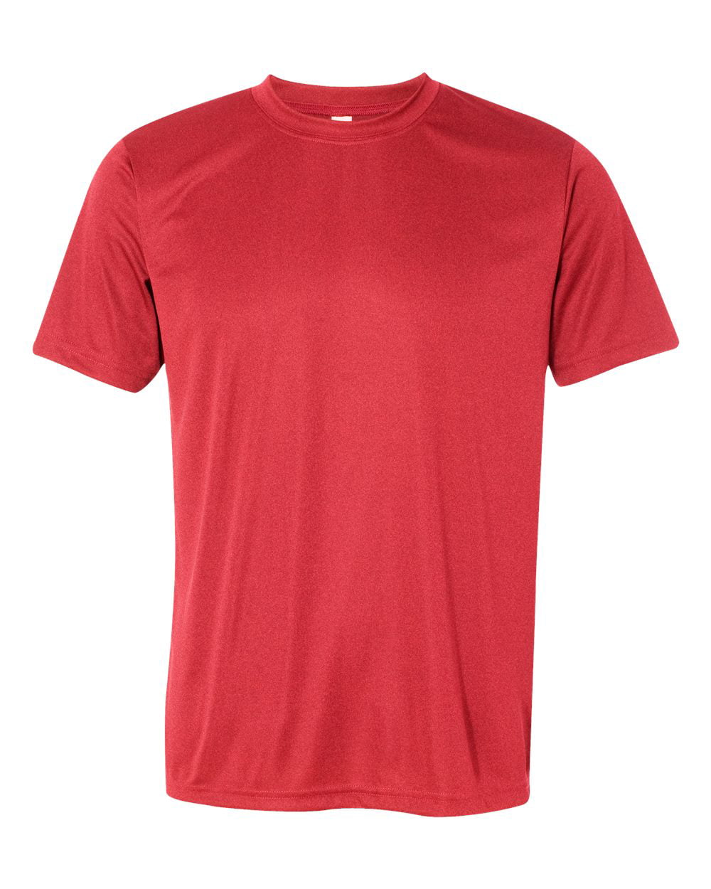 All Sport - All Sport Mens Polyester Sport T-Shirt, XS, Heather Red ...
