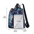 thumbnail image 3 of FORMRS Women's Travel Backpack Purse Anti-Theft Hidden Pockets Casual Shoulder Bag, Floral Black Cat Pattern, 3 of 7