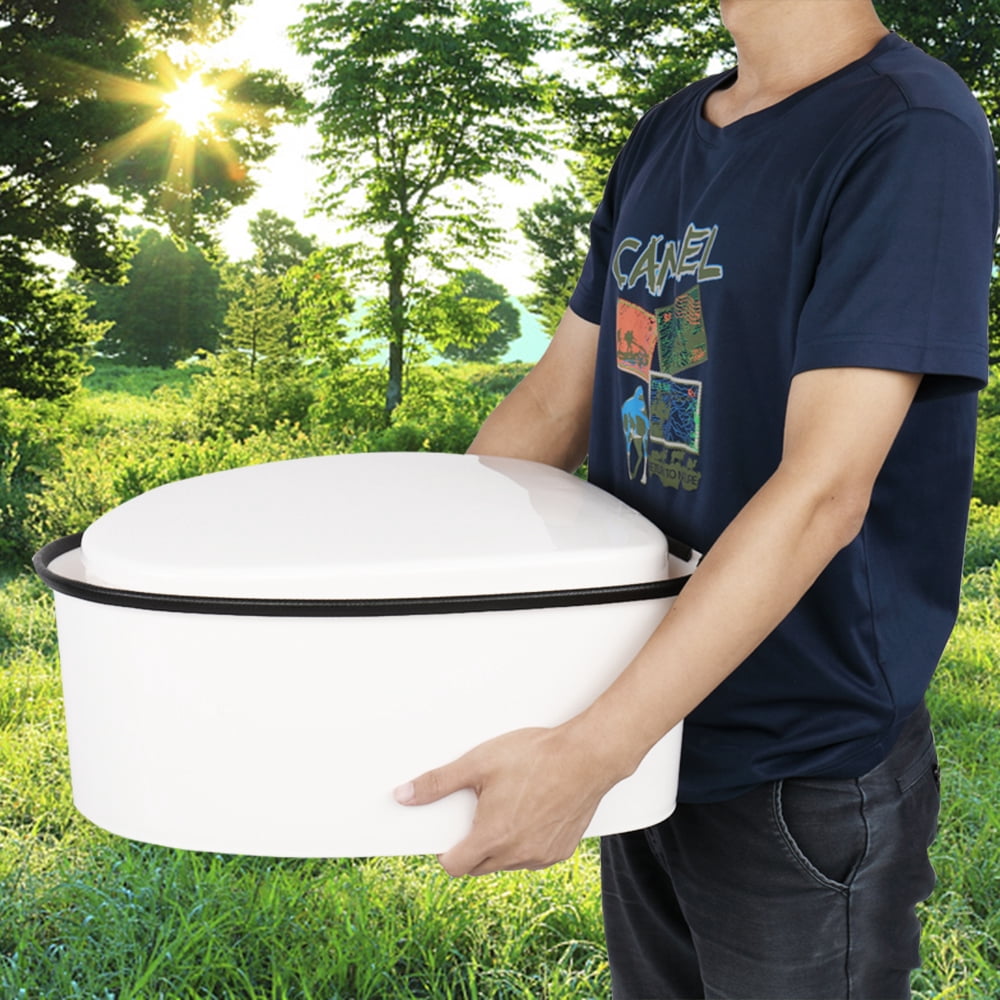 Portable Toilet with Non-slip insert Grey
