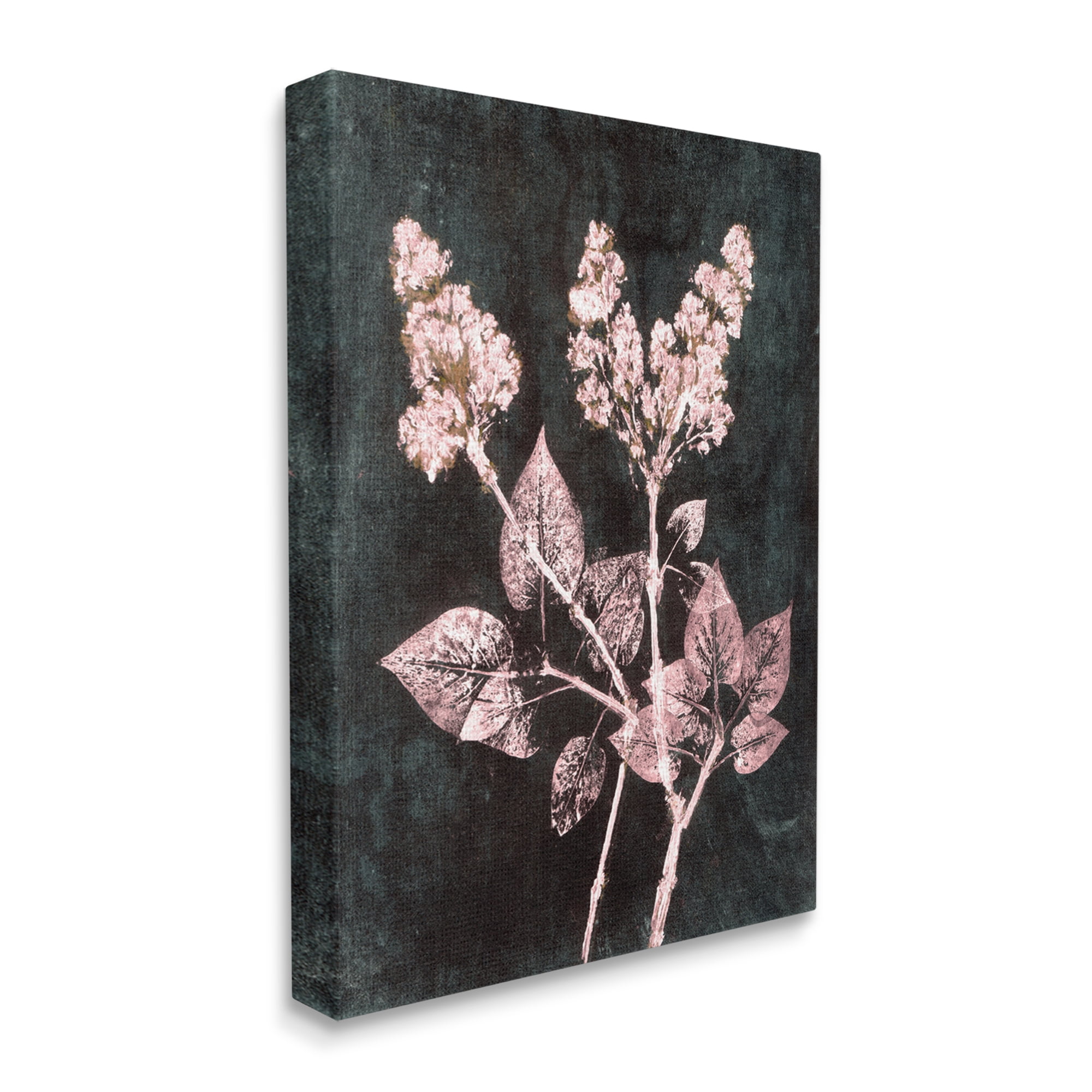 Stupell Industries Abstract Lilac Plant Botanical & Floral Painting Gallery Wrapped Canvas Print Wall Art, 24 x 30
