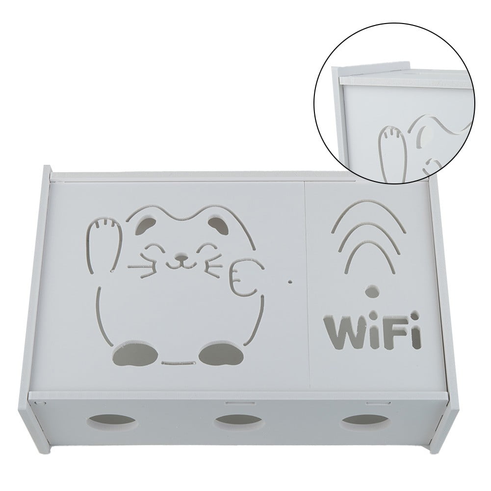 Wireless Router Rack Living Room Wall-mounted WiFi Storage Box Wall Decoration