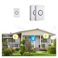 thumbnail image 2 of RKZDSR Wireless Doorbell, Remote Control, Long Range Wireless Doorbell 1 Button 2 Receiver, Long Range Remote Control, 58 Ringtones, Waterproof IP66, Easy Installation for Home and Office, 2 of 9