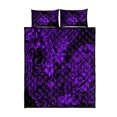 thumbnail image 1 of Hawaii King Kamehameha Duvet cover Polynesian Pattern Purple Version LT01, 1 of 5