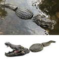 thumbnail image 1 of Décoration Crocodile Statue en Résine pour Jardin Outils Décoratifs pour Cour Parc Étang, 1 of 5