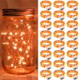 thumbnail image 1 of Guirnalda de luces LED Fairy Lights chzk de 2 m, 20 luces LED centelleantes, color naranja, 1 of 6