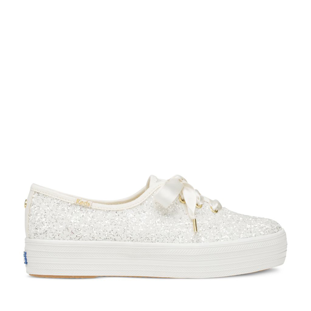 keds women's kate spade triple glitter sneaker