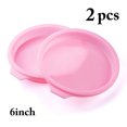 thumbnail image 2 of Silicone Cake Mold Round 2PCS DIY Non-Stick Cake Pan Baking Mold Bakeware Pan, 2 of 9
