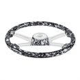 thumbnail image 2 of 18" 4 Spoke White Skull Steering Wheel with Matching Skull Horn Bezel, 2 of 2