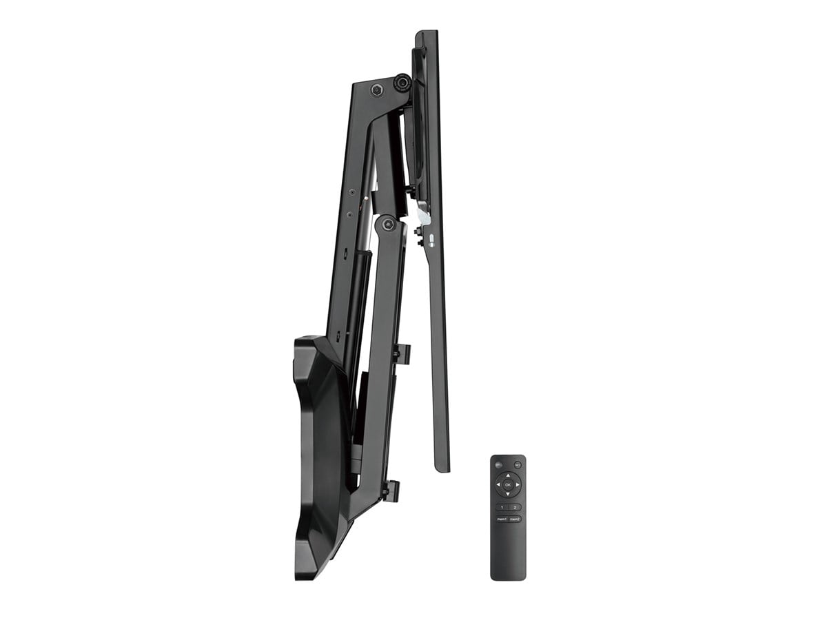 Monoprice Motorized Electric Above Fireplace Mantel Height Adjustable Full-Motion TV Wall Mount for TVs 37in to 80in, Weight Capacity 77lbs, VESA up to 600x400, Rotating, Height Adjustable