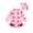 Strawberry, variant on BULLPIANO Infant Baby Girl One Piece Swimsuit Long Sleeve Jumpsuit Swimwear Newborn Zipper Bathing Suit Swimwear with Hat