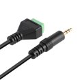 thumbnail image 2 of Cable Adaptador Con Conector Clase 3 3 5 Mm A Terminal Verde Sin Soldadura Longitud Aproximada 0 3 Metros, 2 of 7