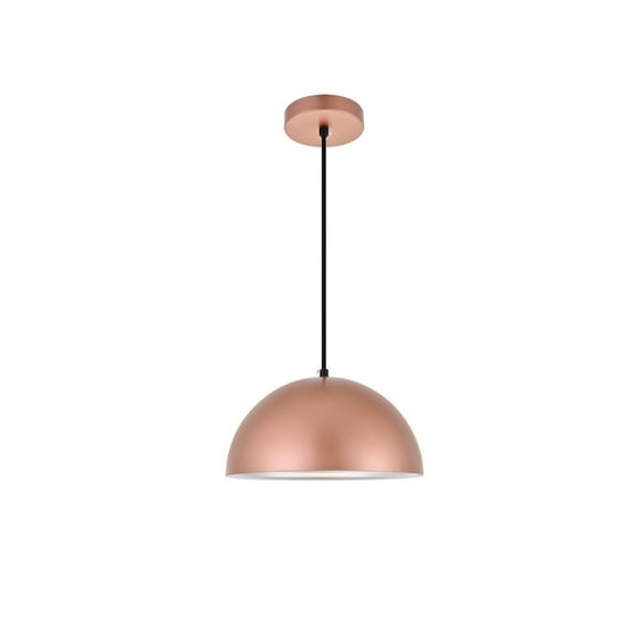 Classically Modern Ceiling Decorative Aluminum Circa 1 Light Honey Gold Pendant - 11.5"Lx11.5"Wx6.5"H