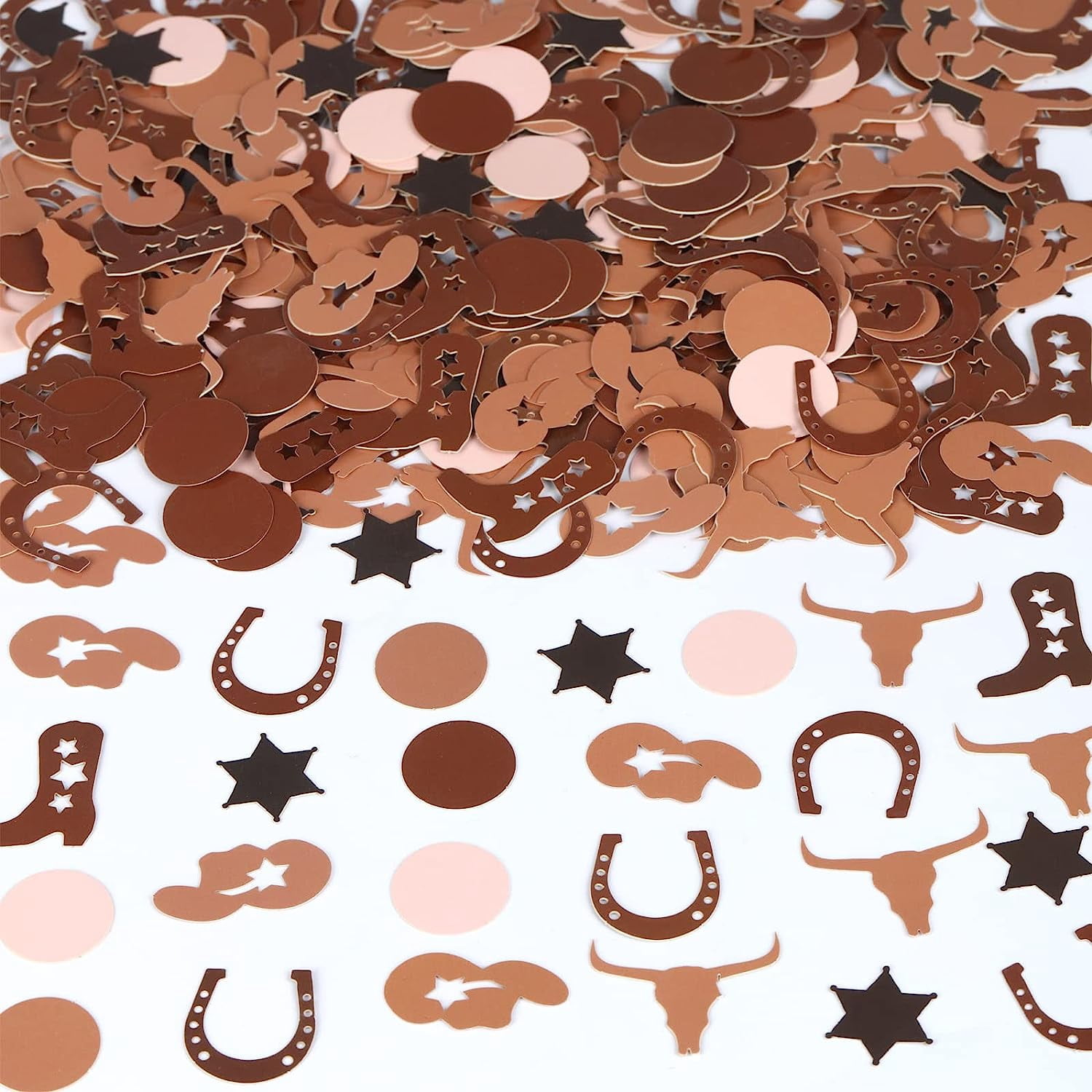 Western Cowboy Party Decorations 200pcs Cowboy Confetti, First Rodeo