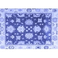thumbnail image 1 of Ahgly Company Machine Washable Indoor Rectangle Oriental Blue Traditional Area Rugs, 8' x 12', 1 of 4