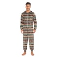 thumbnail image 3 of FORMRS Onesies Pajama for Adults Unisex Hoodie Winter Jumpsuit One Piece Sleepwear, Sizes S-2XL, Tribal Art, 3 of 7