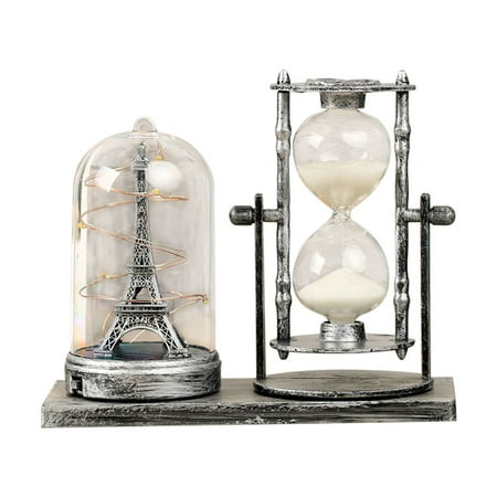 

European Retro Pen Holder Night Lamp Sand Timer Decoration Innovative Gift for Students
