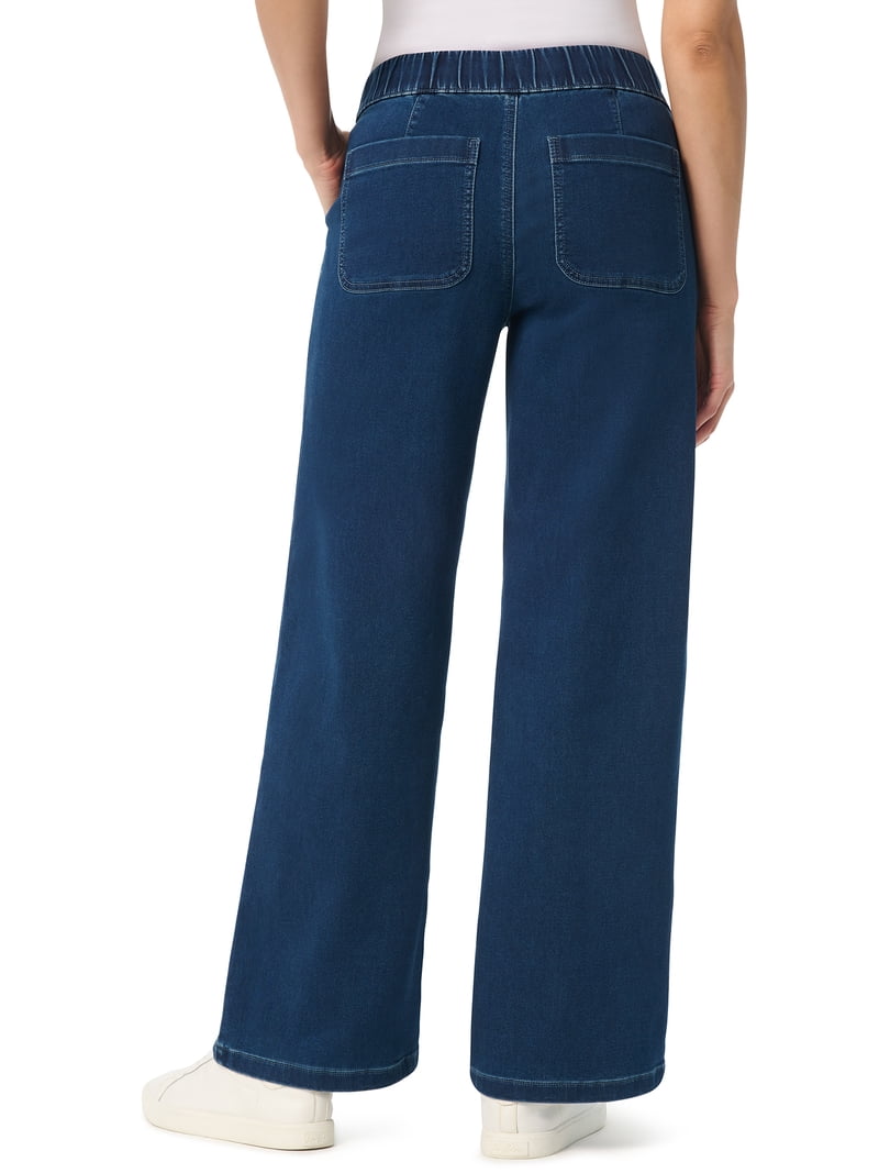 Gloria Vanderbilt Swan Series Women's Drawstring Wide Leg Jeans