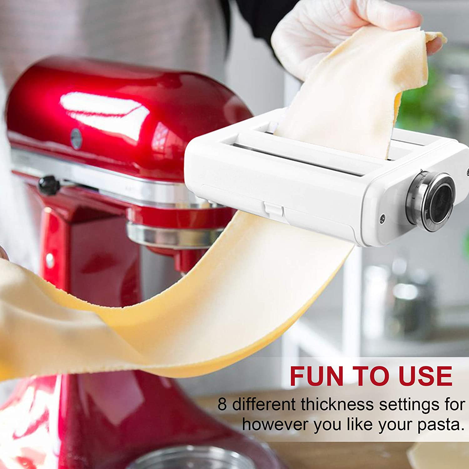 Kenome Pasta Maker 3 in 1 Set for KitchenAid Stand Mixers, with Pasta Sheet Roller, Spaghetti Cutter, Fettuccine Maker Accessories and Cleaning Brush - Walmart.com