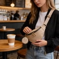 thumbnail image 6 of Women’s Crossbody Bag and Sports Waist Pack Set, PU Leather Chest Shoulder Bag for Travel, School, and Everyday Outdoor Use, 6 of 6