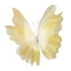 thumbnail image 4 of Mariposa gigante de gasa artificial con base de pie, decoración de flores Amarillo, 4 of 9