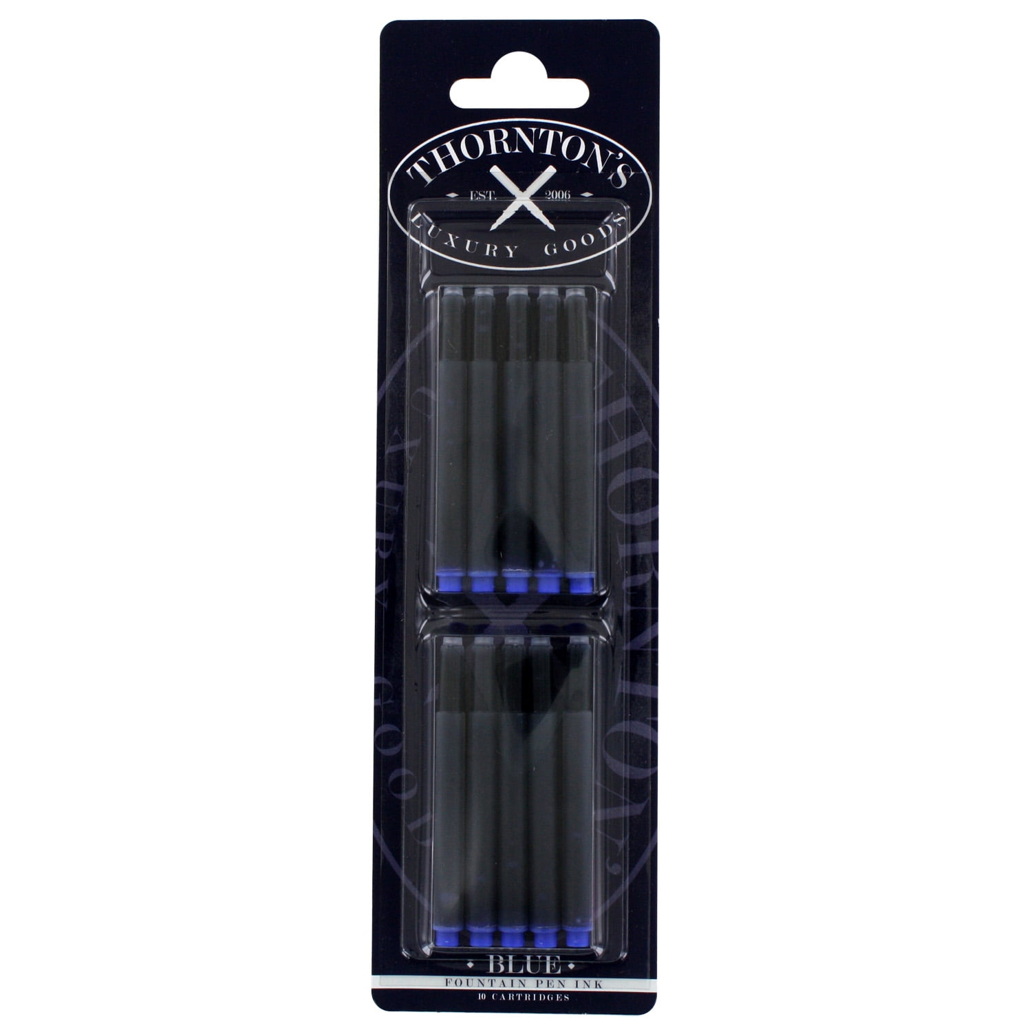 Pack of 20 Thornton's Luxury Goods Fountain Pen Lamy® Ink Cartridges Blue
