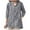 Gray, variant on cfhntfmh 3/4 Length Sleeve Shirts for Women Fashion V Neck Collared Buttons up Blouses Summer Casual Loose Plaid Tunic Tops