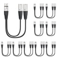 thumbnail image 2 of Cable Micrófono 1 XLR A 2 Patch Y 5/10/15 Piezas Portátil, 2 of 9