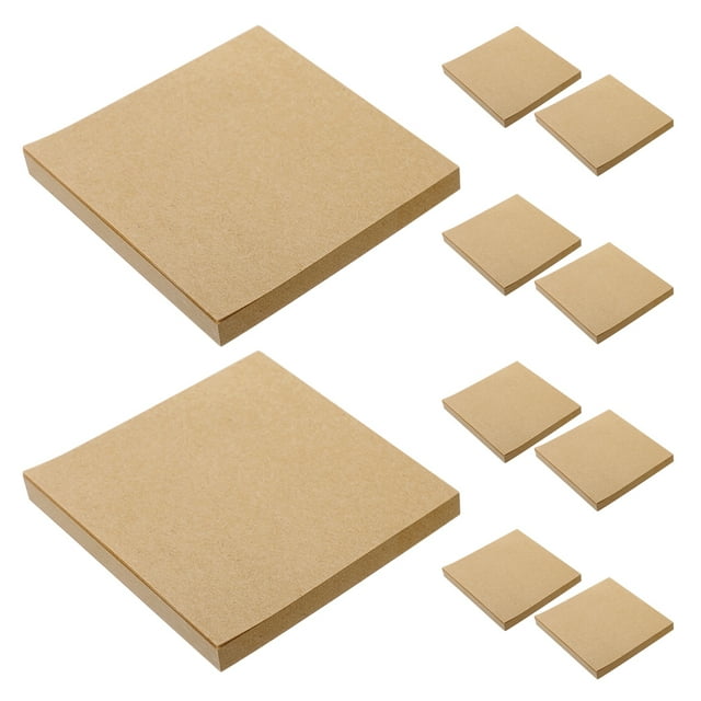 Juego de 10 blocs de notas en blanco, bloc de notas para estudiantes, bloc de notas adhesivo, blocs de notas, suministros escolares, productos de oficina (80 hojas/bloc)