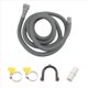 thumbnail image 3 of Juego de ExtensióN Manguera DesagüE Lavadora Universal 10 Pies, Incluye Conector Soporte y Abrazaderas Mangueras Drenaje, 3 of 5