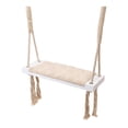 thumbnail image 4 of Asiento columpio interior,Asiento de columpio interior de madera para decoración de habitación de niños,Asiento de columpio interior de madera hecho a mano para niños,Columpio interior Beige, 4 of 9