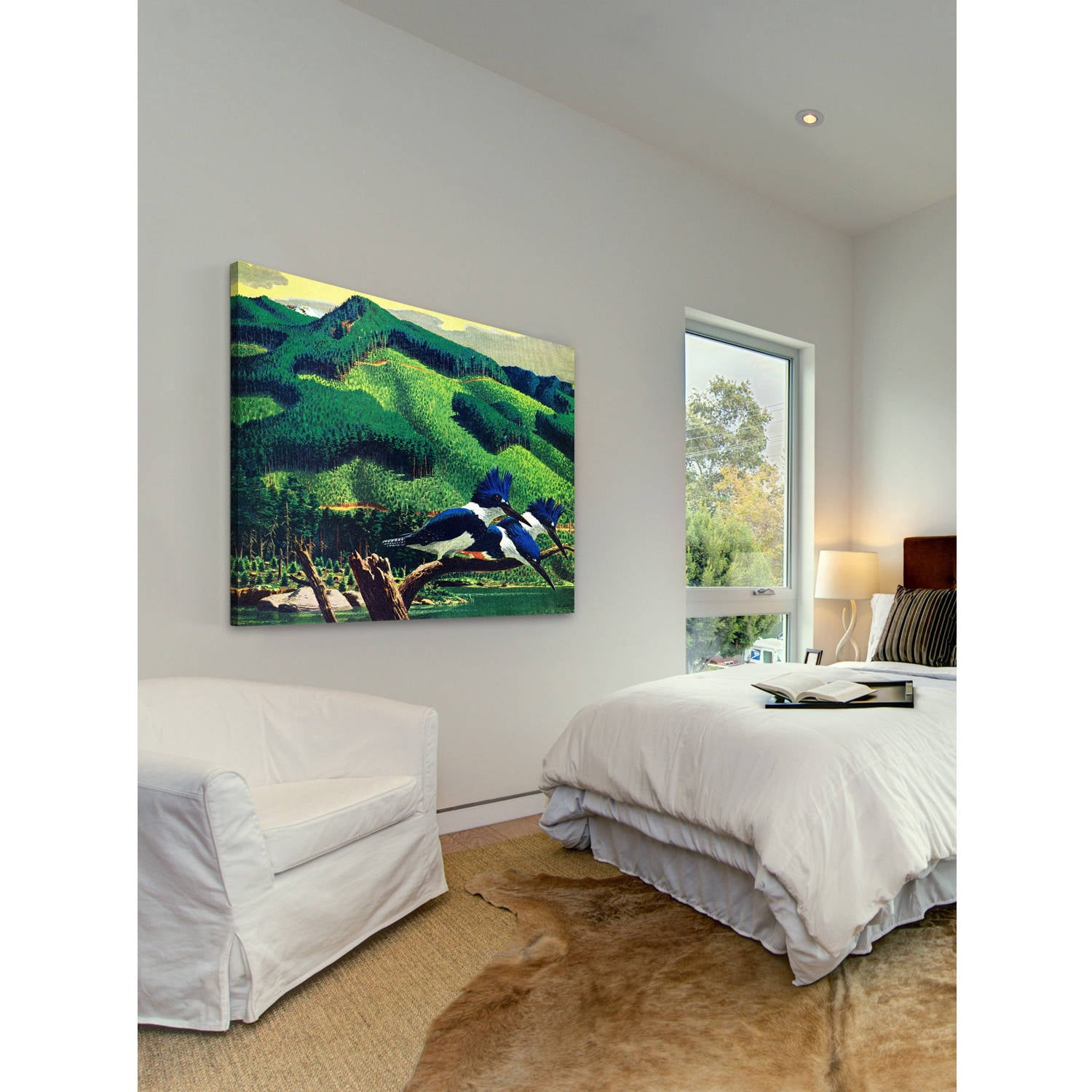 Marmont Hill - "Kingfishers" Painting Print on Wrapped Canvas
