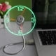 thumbnail image 2 of Hxlamzoo Mini USB Powered LED Cooling Flashing Real Time Display Function Clock Fan, High Quality and Durable, 2 of 8