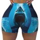 thumbnail image 2 of Fotbe Open-Mouthed Shark Shorts Sin Costuras – Shorts Deportivos de Cintura Alta para Mujer, Elásticos para Gimnasio, Yoga, Running o Ciclismo-Small, 2 of 8