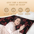 thumbnail image 4 of Lsque Red Snake Body Pillow Case Cover,Ultra-Soft Microfiber Bed Pillow Cases 20x54 inches,Elegant Bedding,Breathable Durable Pillow Cover with Envelope Closure, 4 of 8