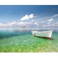 thumbnail image 2 of Hunziker, Steve 23x20 Black Ornate Wood Framed with Double Matting Museum Art Print Titled - Tropical Shangrila IV, 2 of 4
