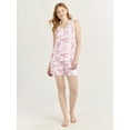 thumbnail image 6 of Joyspun Women's Printed Tank Top and Shorts Pajama Set, 2-Piece, Sizes XS-3X, 6 of 6