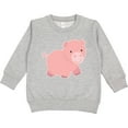 thumbnail image 2 of Inktastic Cute Little Pink Farm Pig Toddler Sweatshirt, 2 of 4