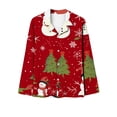 thumbnail image 4 of Xihbxyly Christmas Pajamas for Women, Women's Christmas Printed Pajama Set for Daily Home Wear Two-Piece Pajama Set with Pocket, 4 of 4