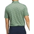 thumbnail image 2 of Adidas Golf Men's Ultimate365 Printed Mesh Polo Shirt, 2X-Large Green/Yellow -, 2 of 2
