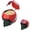 Red, variant on Goose and Maverick Pilot Helmet Popcorn Bucket, Large Reusable Plastic Popcorn Holder, Helmet Shaped Snack Container for Movie Night, Home Theater & Party Supplies