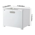 thumbnail image 4 of Fiudx Cesta de Ropa Plegable, Diseño de Pared Sin Perforaciones, Ahorra Espacio, Gran Capacidad, Material Plástico Duradero, Ideal para Organizar El Hogar, Dormitorio y Baño, 28 X 18 X 15,5 Cm, 4 of 7
