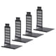 thumbnail image 1 of Sujetalibros de metal Sujetalibros de 4 piezas Sujetalibros pesados arquitectónicos negros Sujetalibros negros Materiales ecológicos Jadeshay  A, 1 of 8