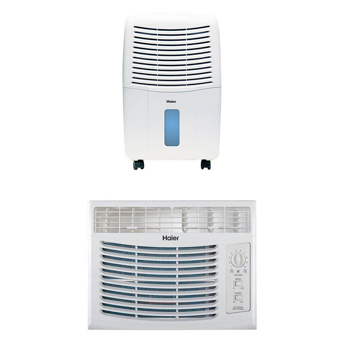 Haier 32Pint Dehumidifier And Haier 5,100 BTU Window Air Conditioner