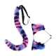 thumbnail image 5 of Diadema con orejas de animales, conjunto de cola, tocado, accesorios de disfraz, tocados, adorable vestido de cola larga para juegos de rol, mujeres y azul rosado, 5 of 10